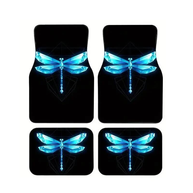 Universal Tech Accessories - 4 Buah Karpet Lantai Mobil Hitam