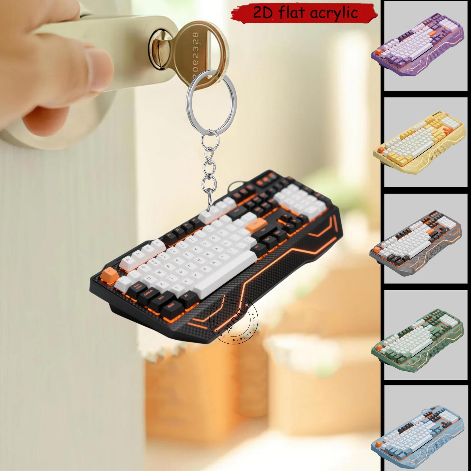 Tech Accessories Backpack - Gantungan Kunci Akrilik Keyboard 2D, Aksesoris