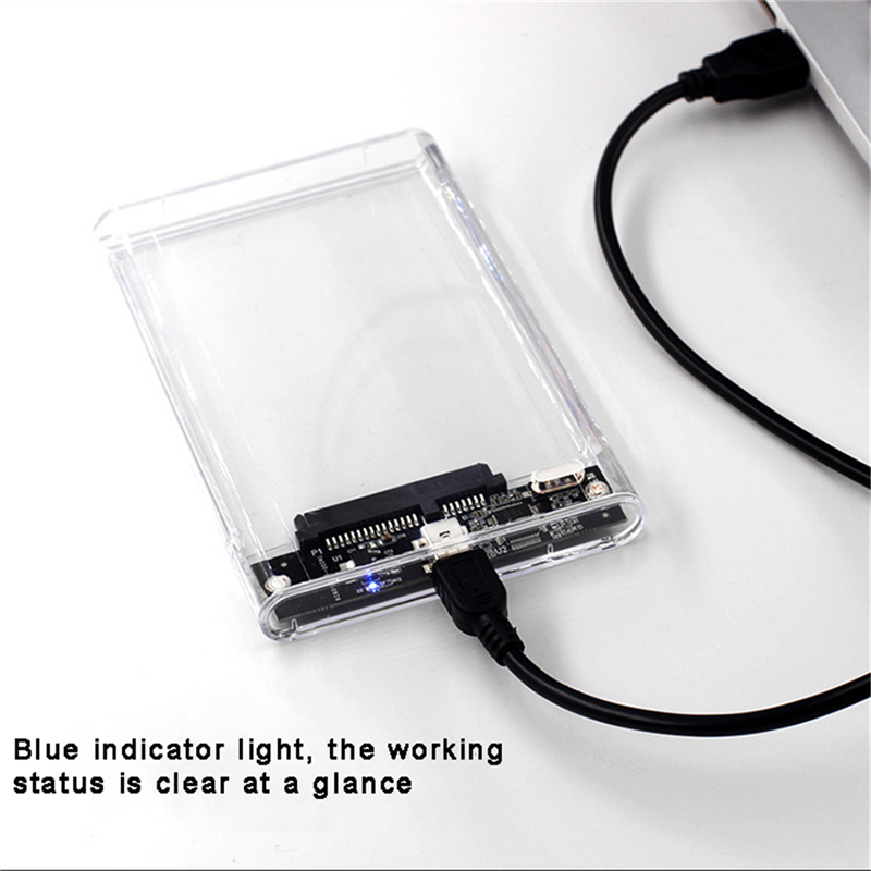 Portable Ssd Enclosure - Casing HDD Transparan Penutup HDD 2.5