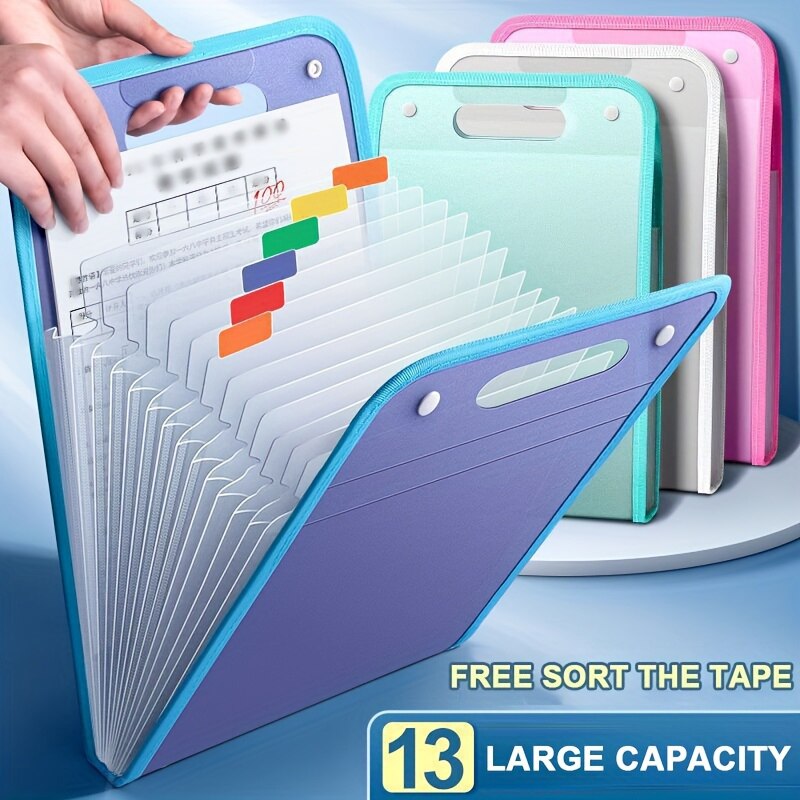 Document Scanner Portable - 13 folder File saku portabel ukuran
