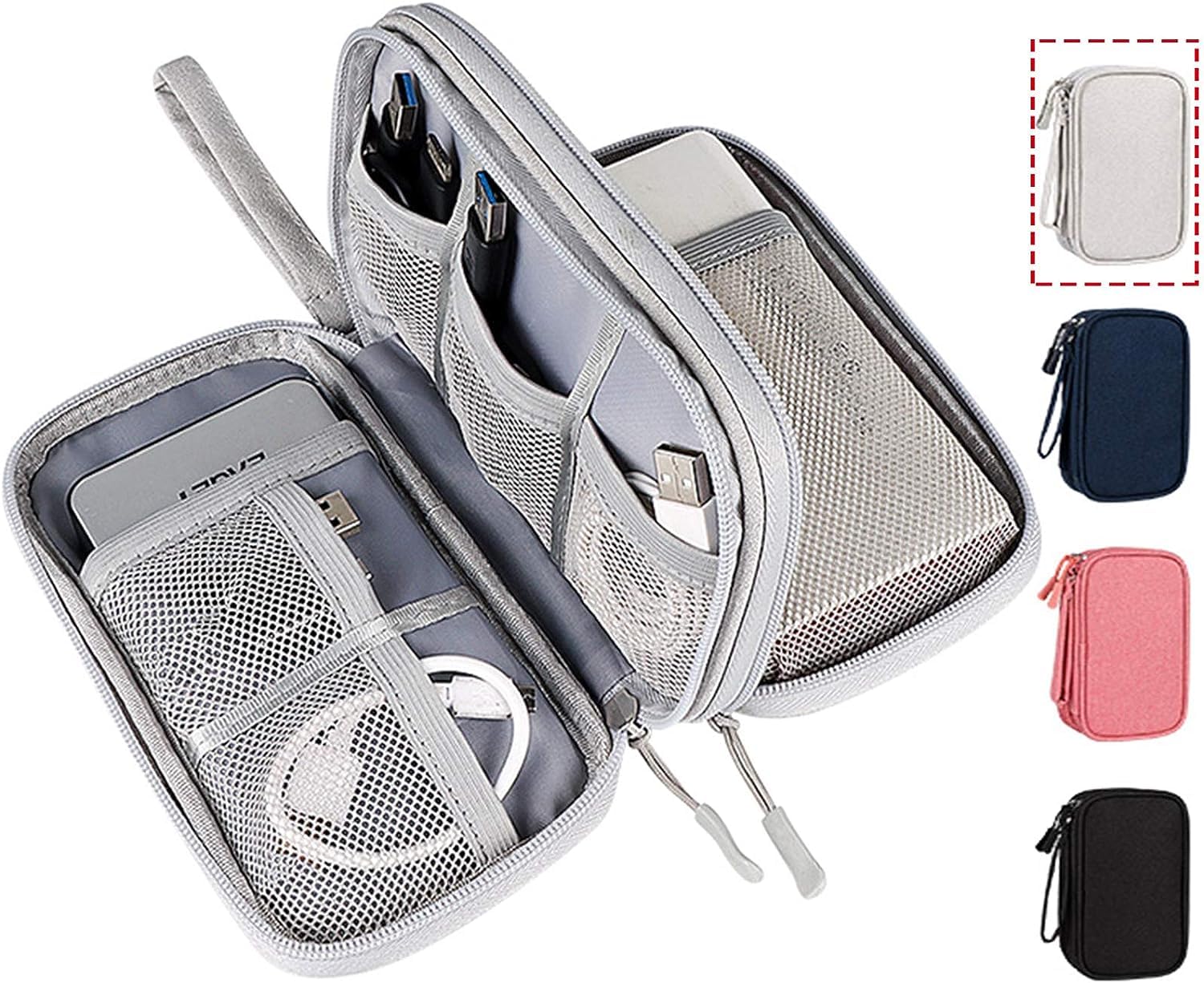 Tech Accessories Kit - Tas Organizer Perjalanan Kantong Organizer Penyimpanan