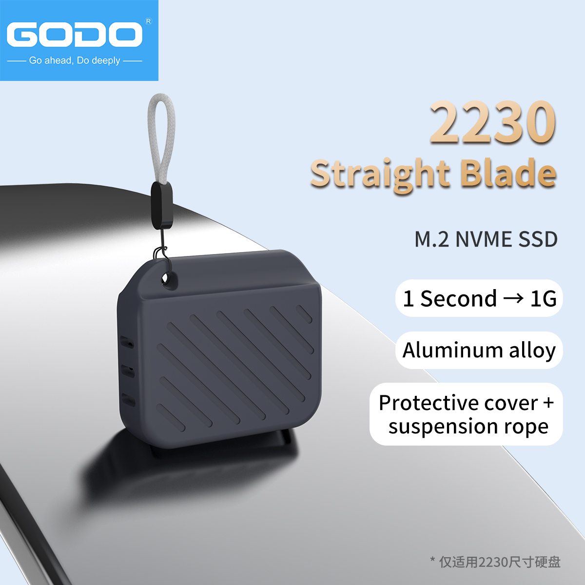 Portable Ssd Enclosure - GODO 2230 Tipe-C Plug & Play