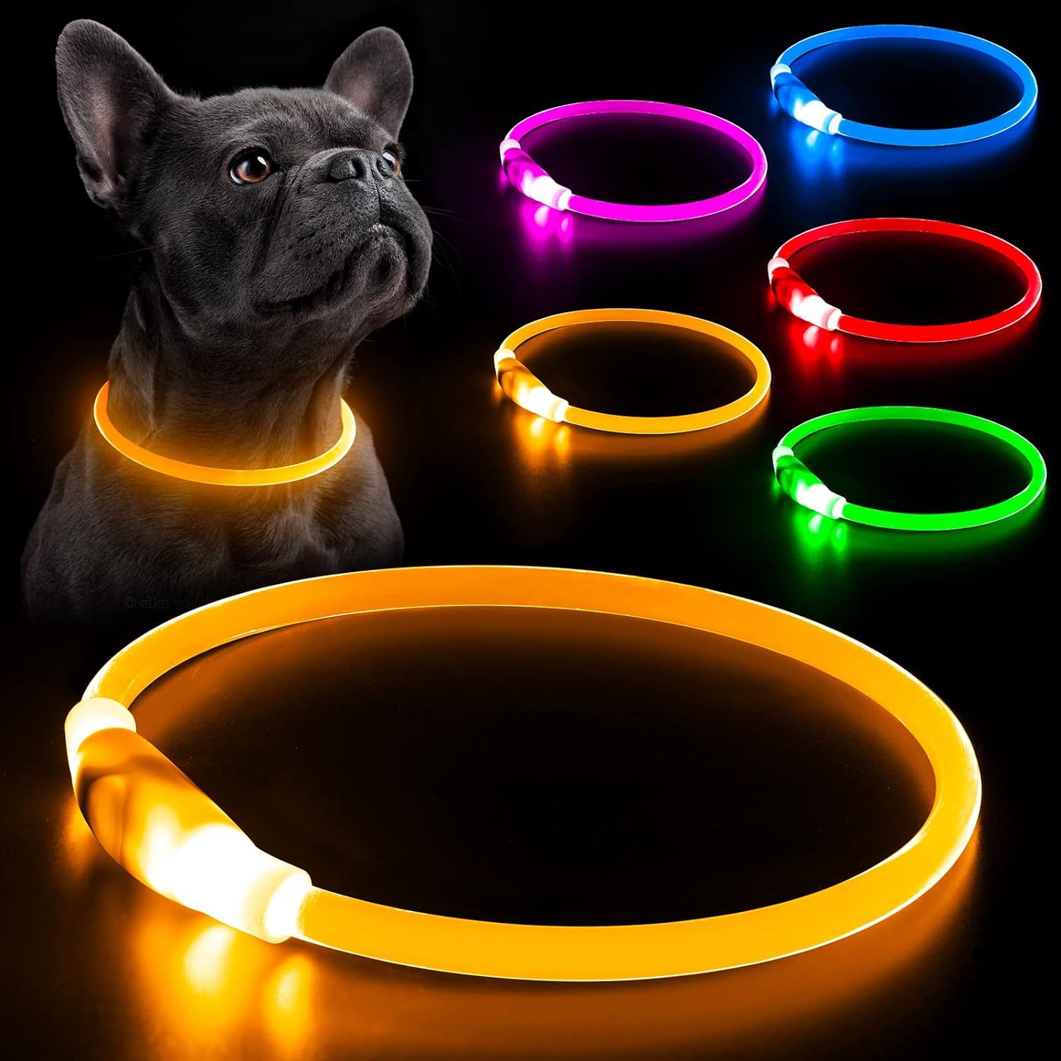 Kerah anjing LED isi ulang day - Tech Dog Accessories ulasan dan harga