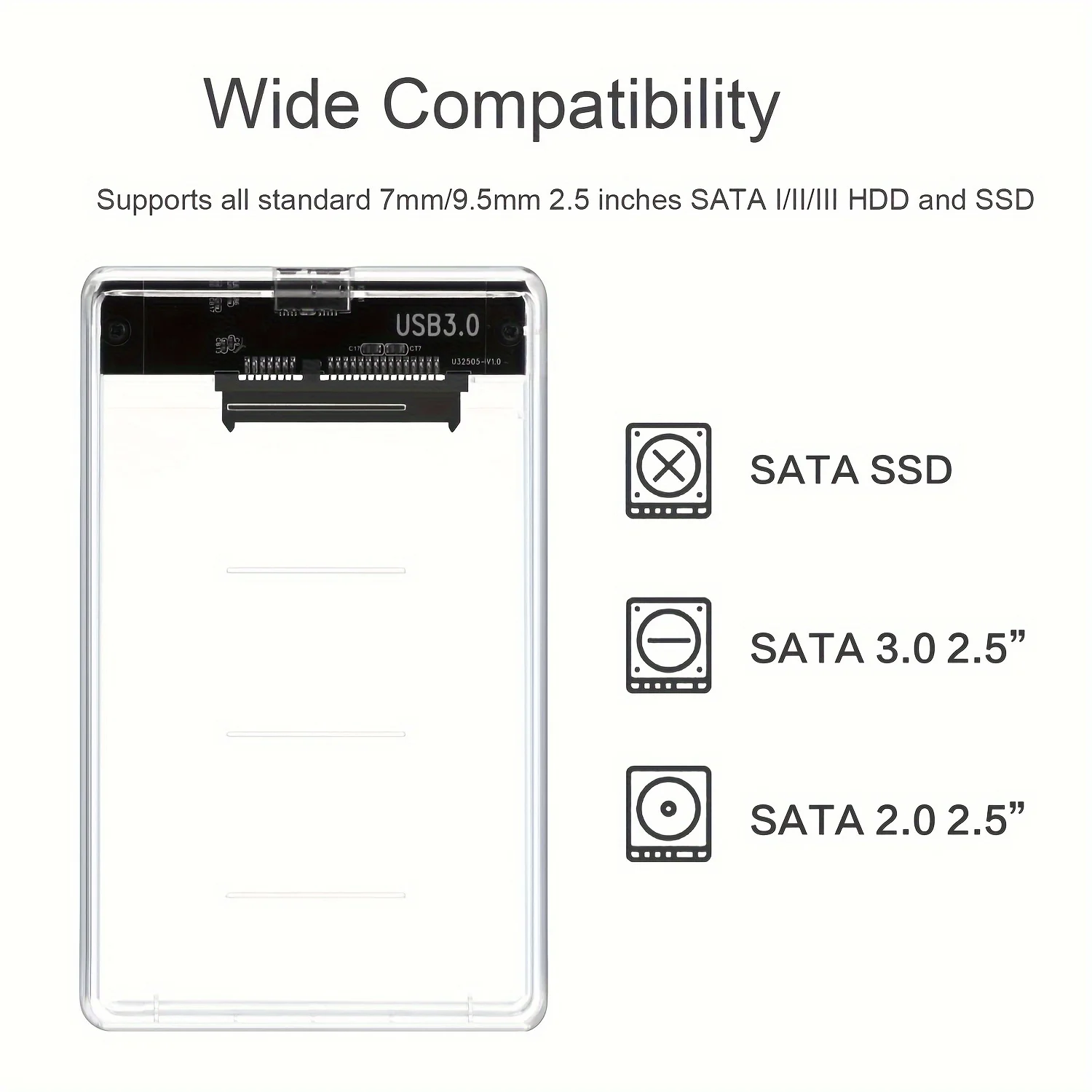 Casing HDD Transparan Penutup  - Portable Ssd Enclosure ulasan dan harga