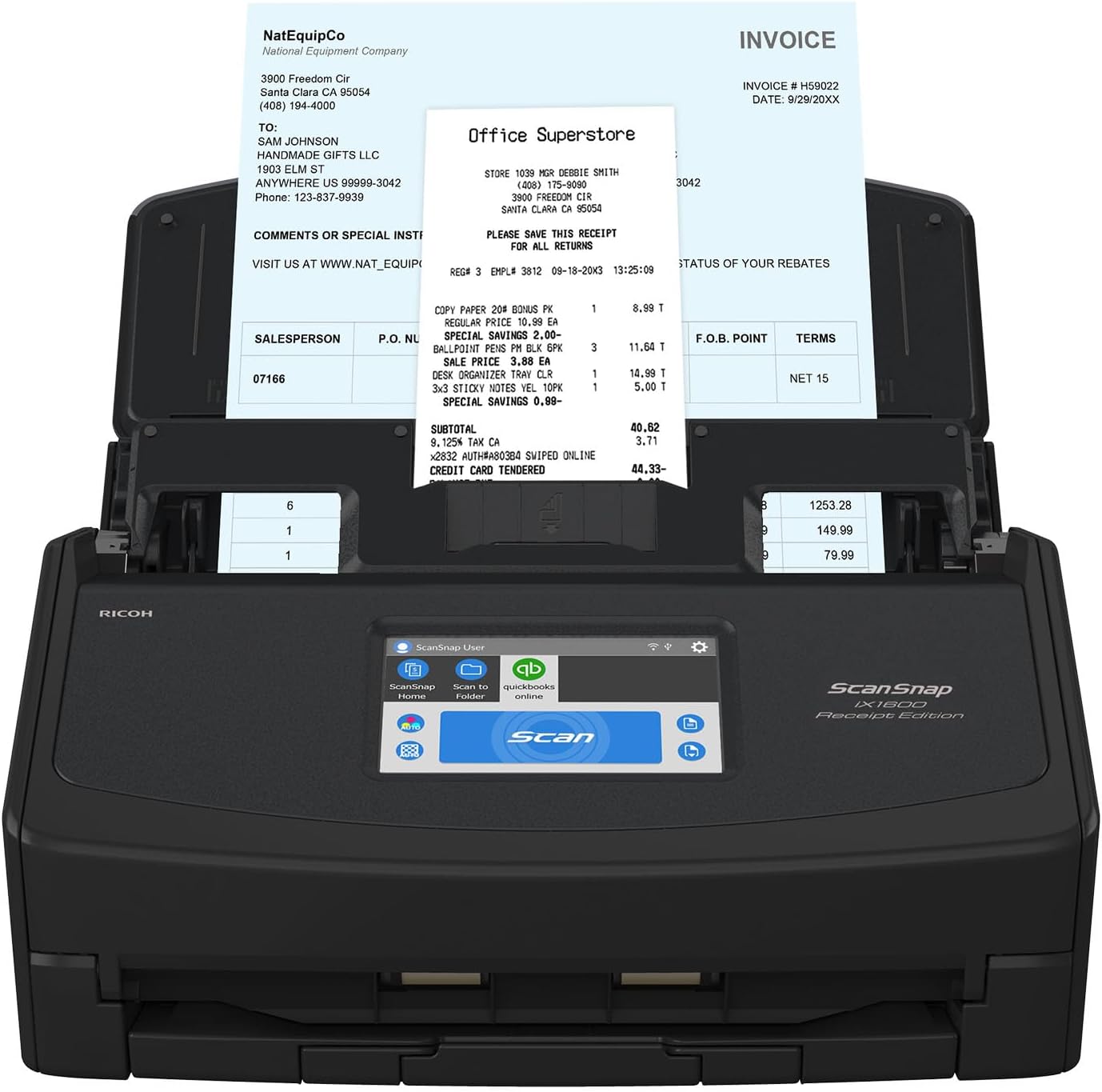 YINZAM Fujitsu IX500,IX1600 Pe - Document Scanner Portable ulasan dan harga