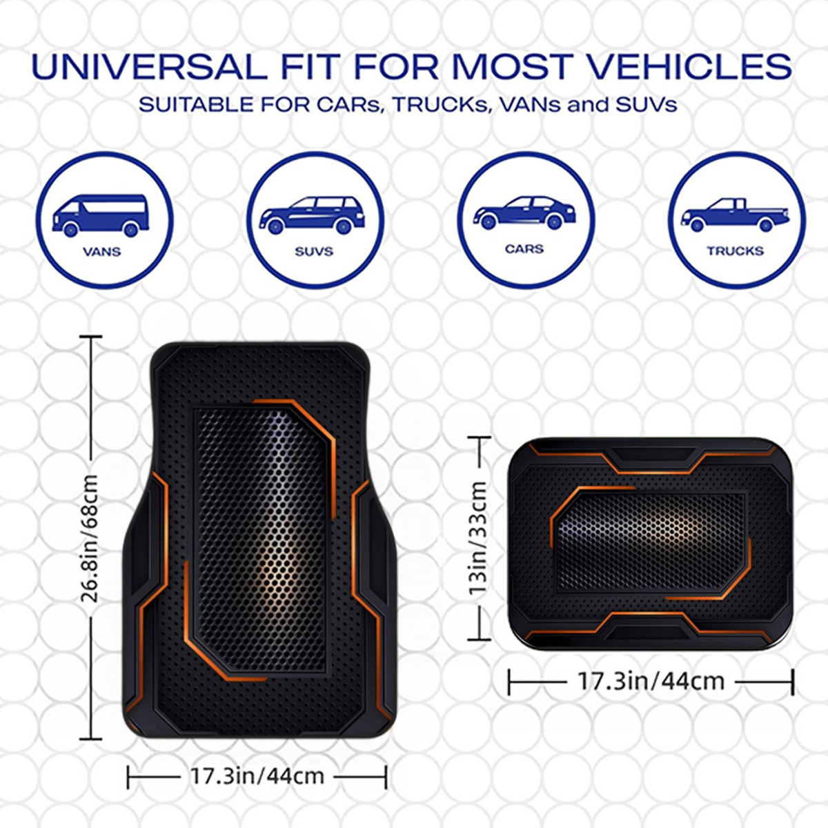 4Pcs Karpet Lantai Mobil Unive - Universal Tech Accessories ulasan dan harga