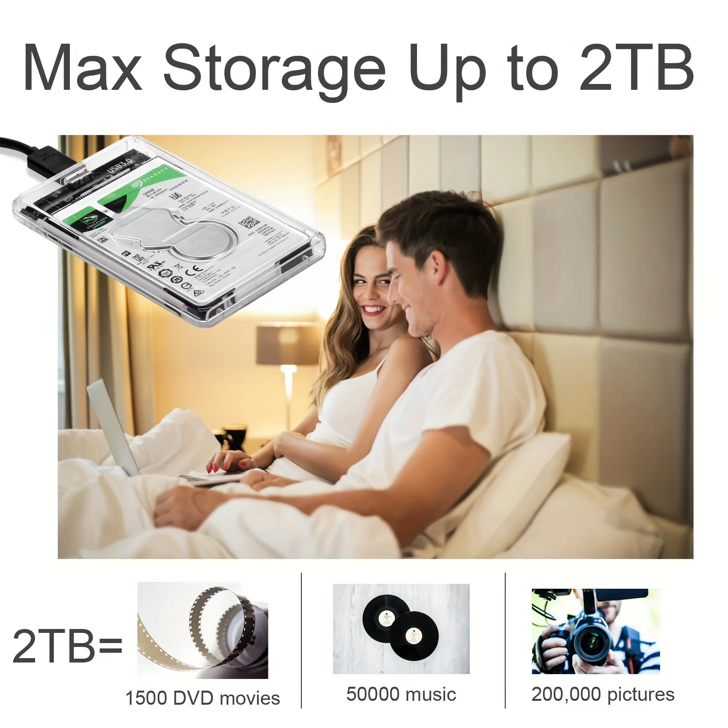 Casing HDD Transparan Penutup  - Portable Ssd Enclosure ulasan dan harga
