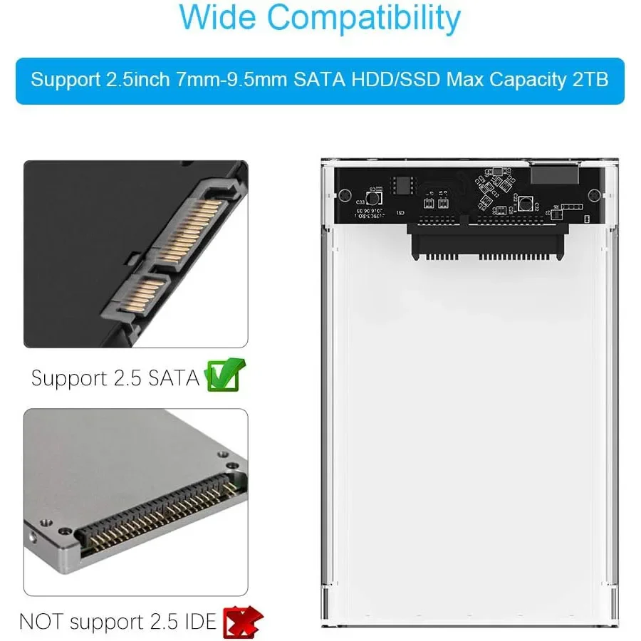 Casing Hard Drive eksternal US - Portable Ssd Enclosure ulasan dan harga