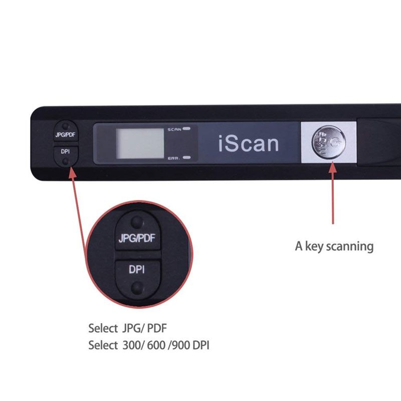 A13E-Scanner Portabel 900DPI P - Document Scanner Portable ulasan dan harga