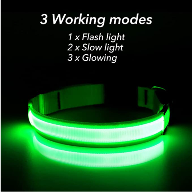 Kerah Anjing Bercahaya LED yan - Tech Dog Accessories ulasan dan harga