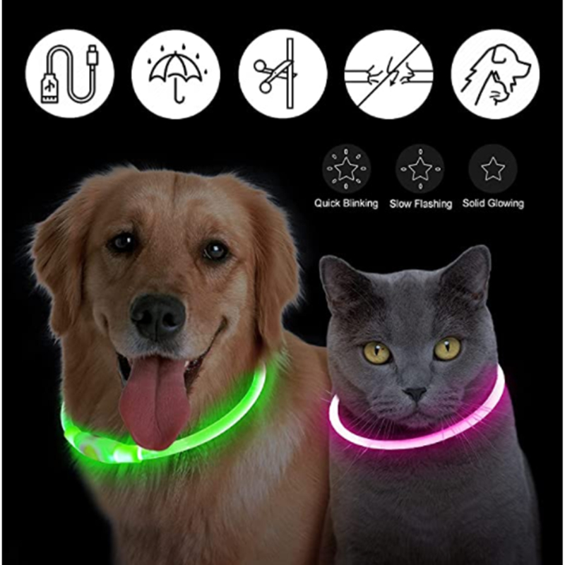 Kerah Anjing Bercahaya LED yan - Tech Dog Accessories ulasan dan harga