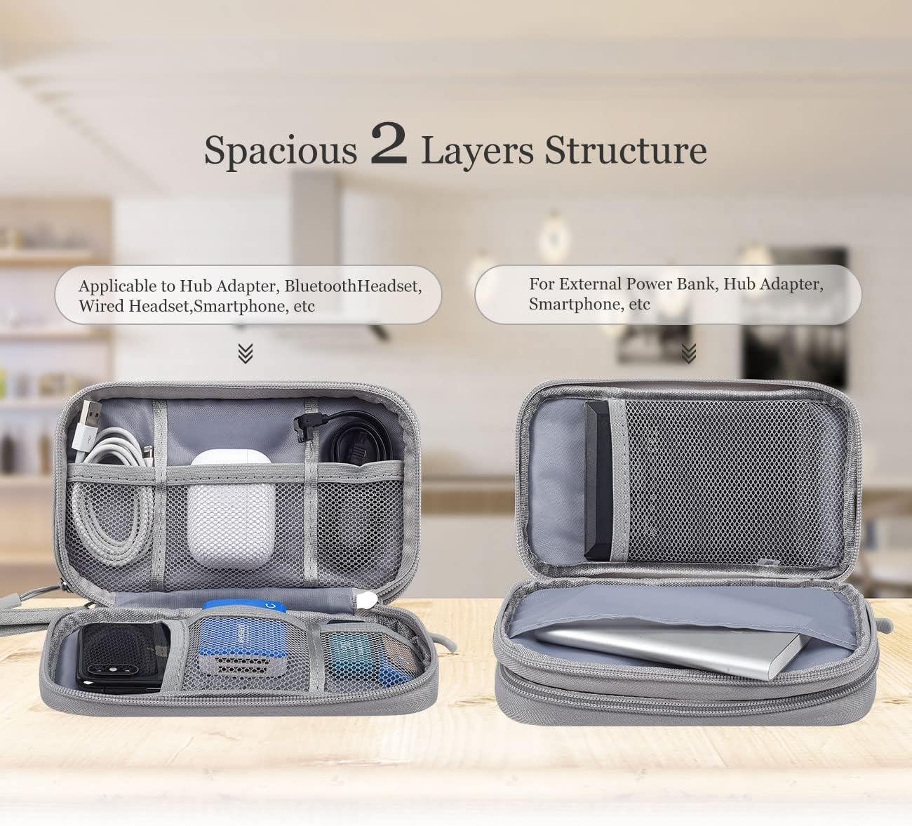 Tas Organizer Perjalanan Kanto - Tech Accessories Kit ulasan dan harga