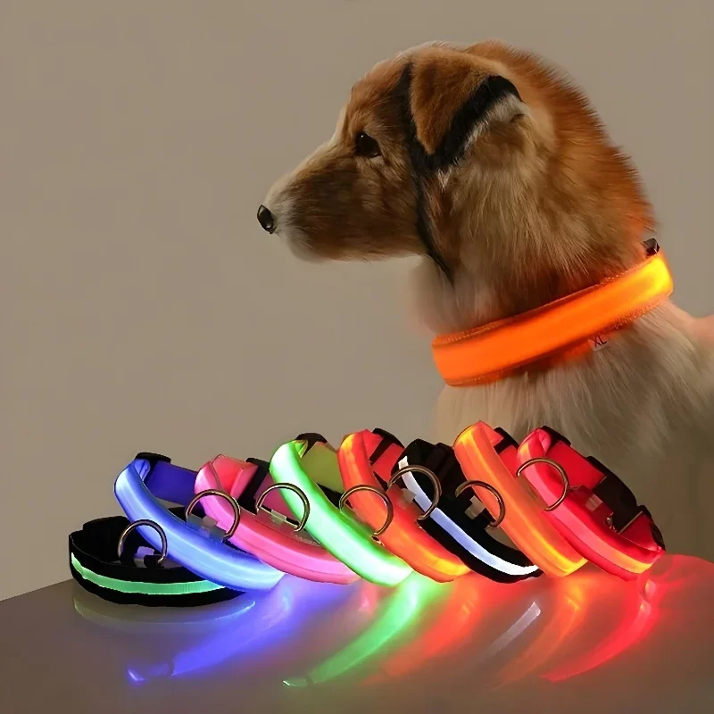Kalung Anjing Nylon LED Lampu  - Tech Dog Accessories ulasan dan harga