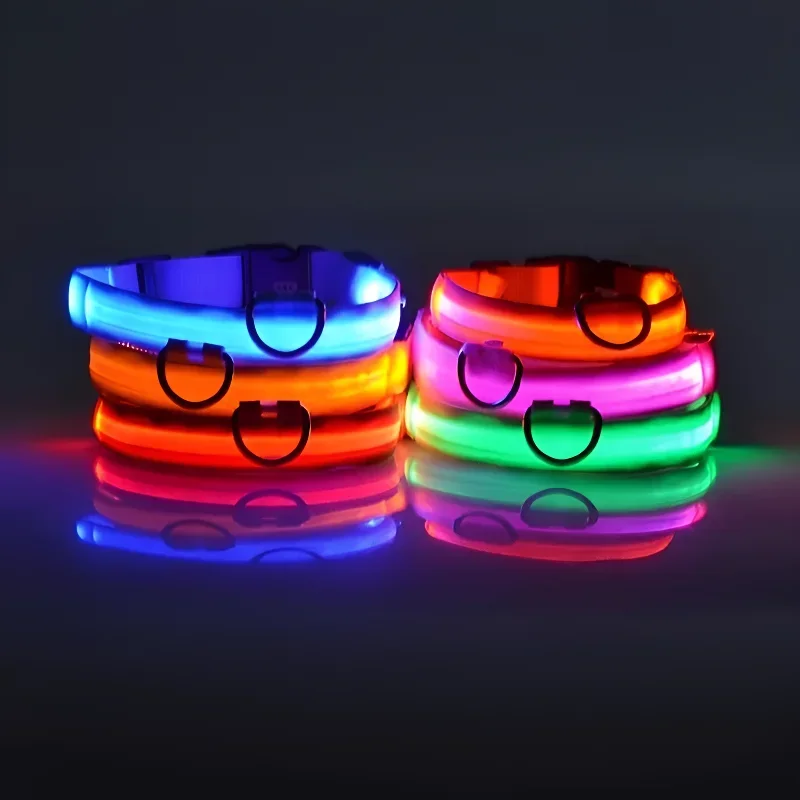 Kalung Anjing Nylon LED Lampu  - Tech Dog Accessories ulasan dan harga