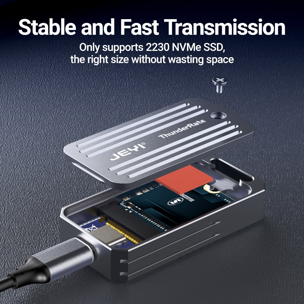 JEYI sarung SSD 2230 NVMe, kot - Portable Ssd Enclosure ulasan dan harga