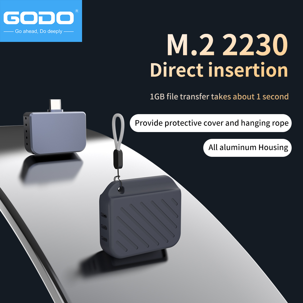 GODO 2230 Tipe-C Plug & Play M - Portable Ssd Enclosure ulasan dan harga
